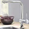 Grohe Minta Touch Electronic Kitchen Sink Mixer with Pull Out Spray - Chrome - 31360000 Profile Large Image