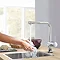 Grohe Minta Touch Electronic Kitchen Sink Mixer with Pull Out Spray - Chrome - 31360001 In Bathroom
