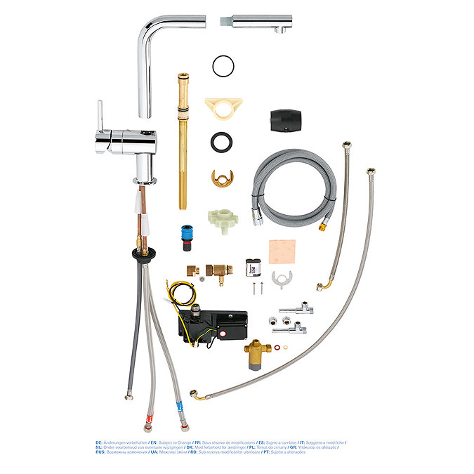 Grohe Minta Touch Electronic Kitchen Sink Mixer with Pull Out Spray - Chrome - 31360001 additional Large Image