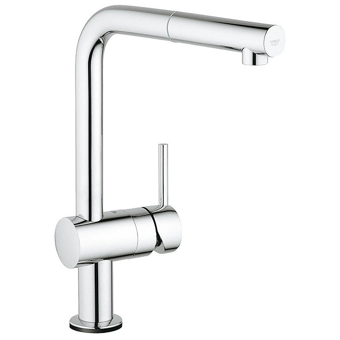 Grohe Minta Touch Electronic Kitchen Sink Mixer with Pull Out Spray - Chrome - 31360001 Large Image