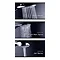 Grohe New Tempesta 100 9.5kW Pressure Stabilized Electric Shower - Frosted Granite - 26221000  Stand