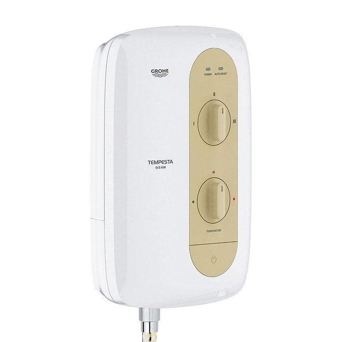Grohe New Tempesta 100 9.5kW Pressure Stabilized Electric Shower - Natural Sandstone - 26222000 Pro
