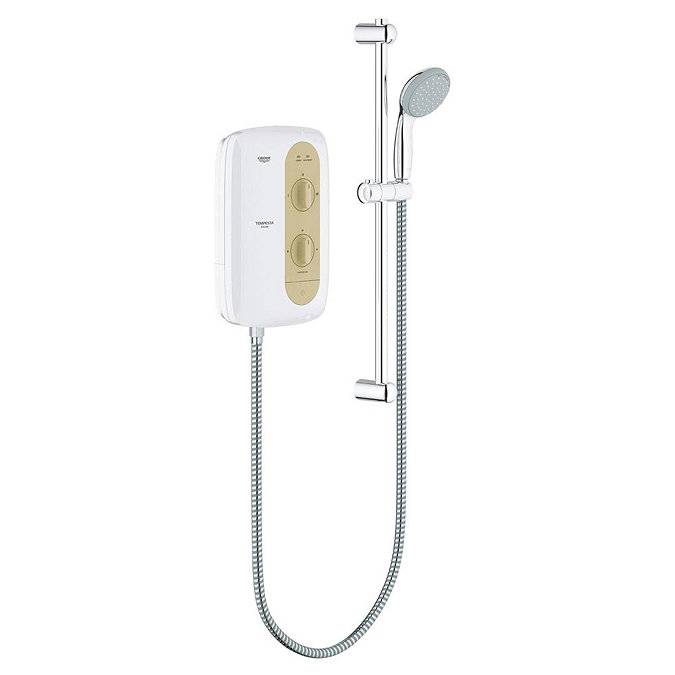 Grohe New Tempesta 100 9.5kW Pressure Stabilized Electric Shower - Natural Sandstone - 26222000 Larg