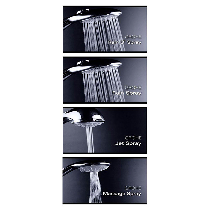 Grohe New Tempesta Head Shower with 4 Spray Patterns - 27606000  Profile Large Image