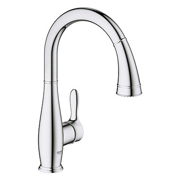 Grohe Parkfield Kitchen Sink Mixer with Pull Out Spray - Chrome - 30215000  Profile Large Image