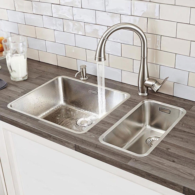 Grohe Parkfield Kitchen Sink Mixer with Pull Out Spray - SuperSteel - 30215DC0 Standard Large Image