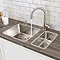 Grohe Parkfield Kitchen Sink Mixer with Pull Out Spray - SuperSteel - 30215DC0  In Bathroom Large Image