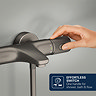 Grohe Precision Feel Thermostatic Bath Shower Mixer 1/2" - Brushed Anthracite