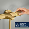 Grohe Precision Feel Thermostatic Bath Shower Mixer 1/2" - Brushed Gold