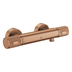 Grohe Precision Feel Thermostatic Shower Mixer 1/2" - Brushed Bronze