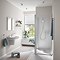 Grohe Precision Flow Thermostatic Shower Mixer 1/2" with Shower Set for Low Pressure