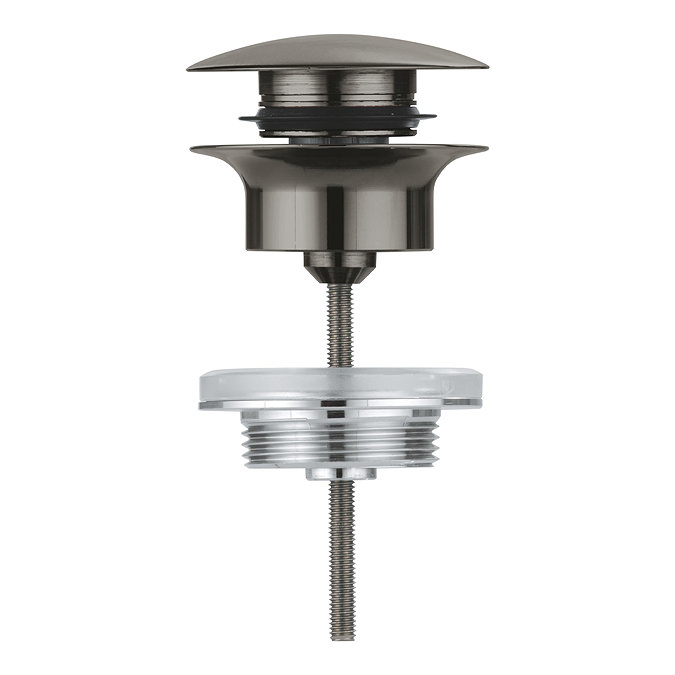 Grohe Push-Open Slotted Basin Waste – Brushed Anthracite