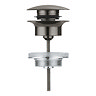 Grohe Push-Open Slotted Basin Waste – Brushed Anthracite