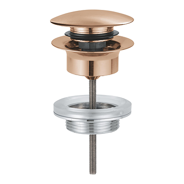 Grohe Push-Open Slotted Basin Waste – Brushed Bronze