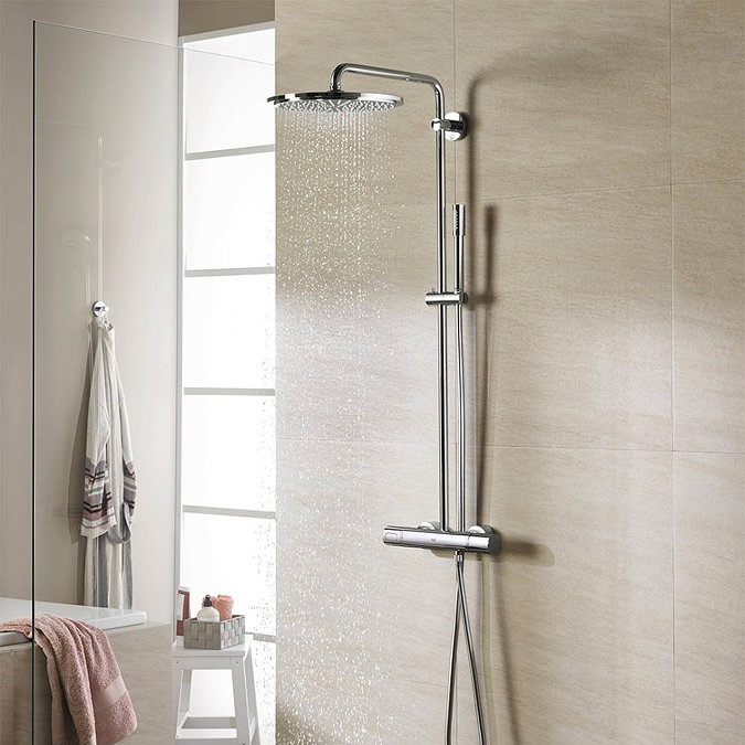 Grohe Rainshower 310 Thermostatic Shower System - 27966000  In Bathroom Large Image