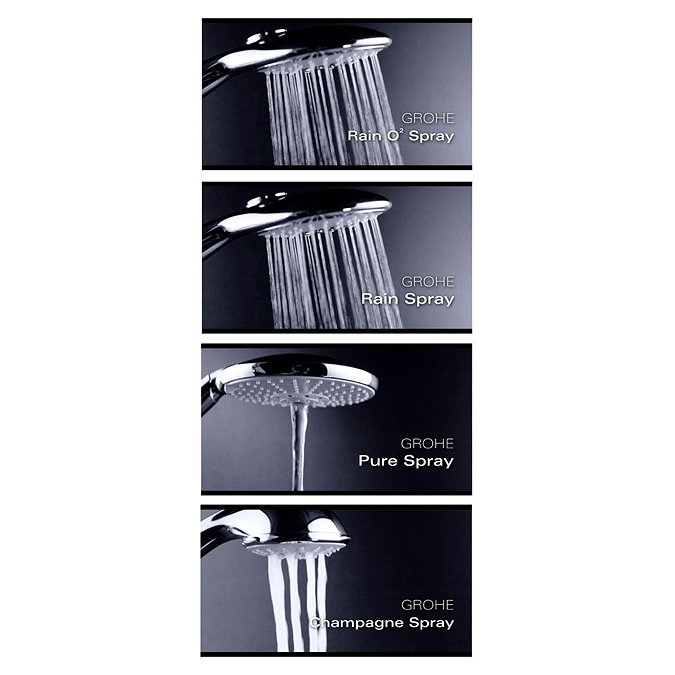 Grohe Rainshower Classic 160 Shower Handset with 4 Spray Patterns - 28765000 Profile Large Image