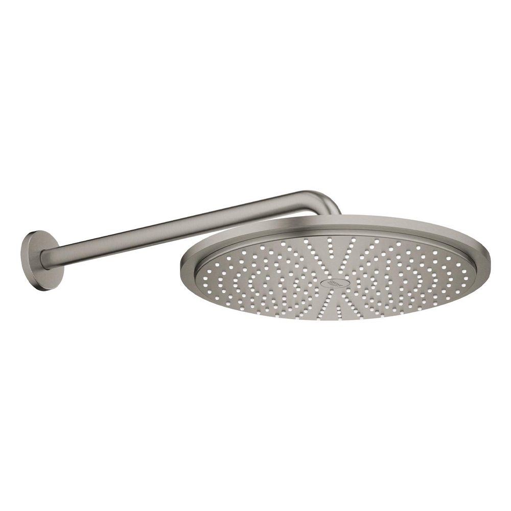 Grohe Rainshower Cosmopolitan 310 Wall Mounted Shower Head - Brushed ...