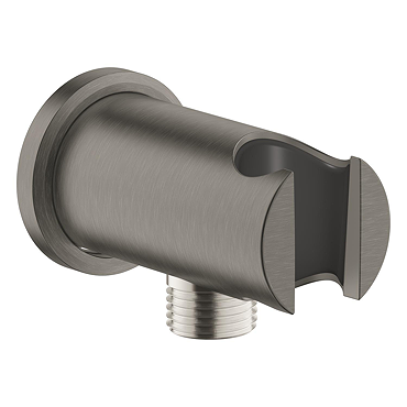 Grohe Rainshower Shower Outlet Elbow with Holder - Brushed Anthracite