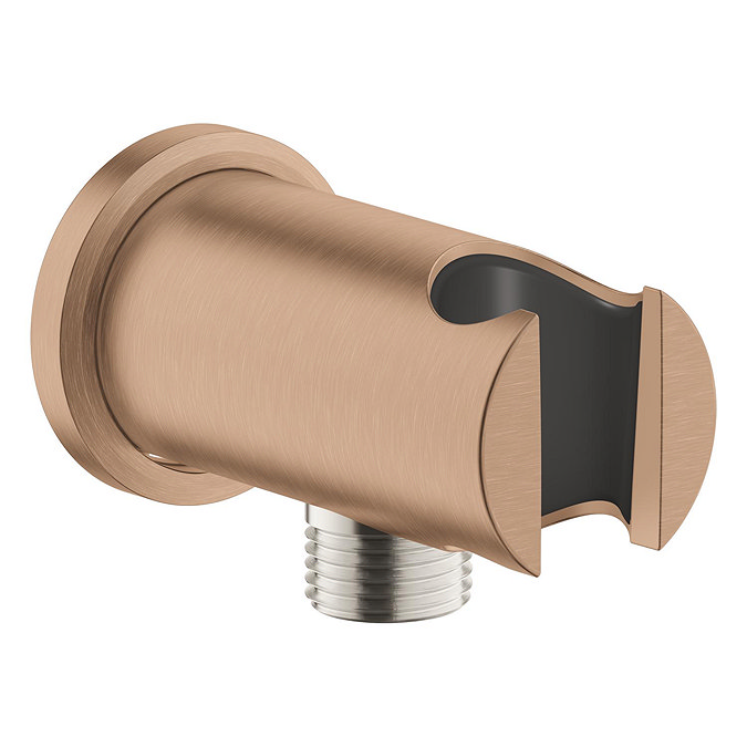Grohe Rainshower Shower Outlet Elbow with Holder - Brushed Bronze