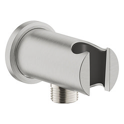 Grohe Rainshower Shower Outlet Elbow with Holder - Supersteel