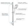 Grohe Rainshower SmartActive 130 Cube Shower Slider Rail Kit - 26584000  Profile Large Image