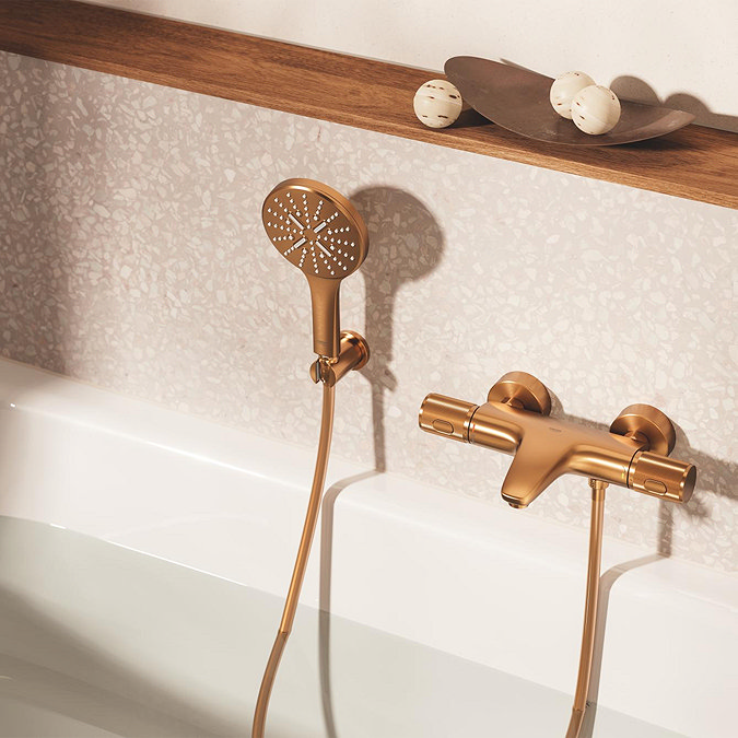 Grohe Rainshower SmartActive 130 Shower Handset with 3 Spray Patterns - Brushed Bronze