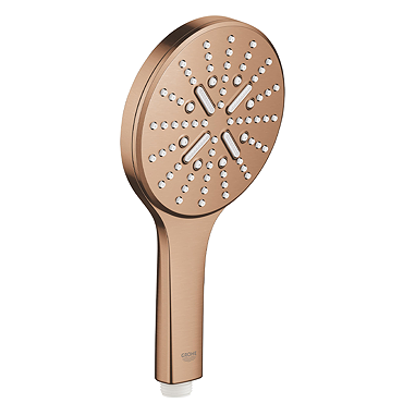 Grohe Rainshower SmartActive 130 Shower Handset with 3 Spray Patterns - Brushed Bronze