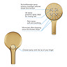 Grohe Rainshower SmartActive 130 Shower Handset with 3 Spray Patterns - Brushed Gold