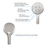 Grohe Rainshower SmartActive 130 Shower Handset with 3 Spray Patterns - Supersteel