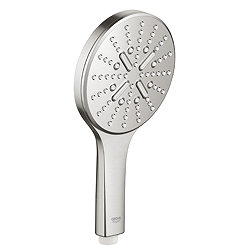 Grohe Rainshower SmartActive 130 Shower Handset with 3 Spray Patterns - Supersteel