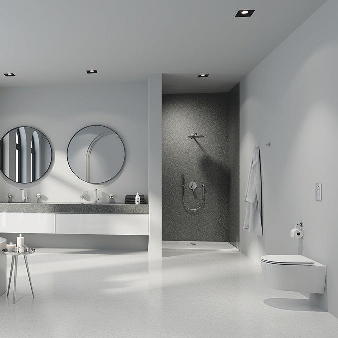 Grohe Rainshower SmartActice 310 Wall Mounted Shower Head - Supersteel