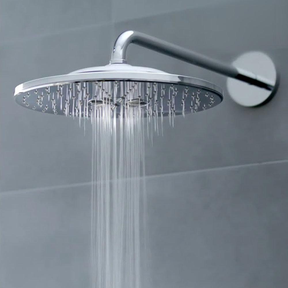 Grohe Rainshower SmartConnect 310 Shower Head & Arm with Wireless Remote - 26640000  Newest Large Image