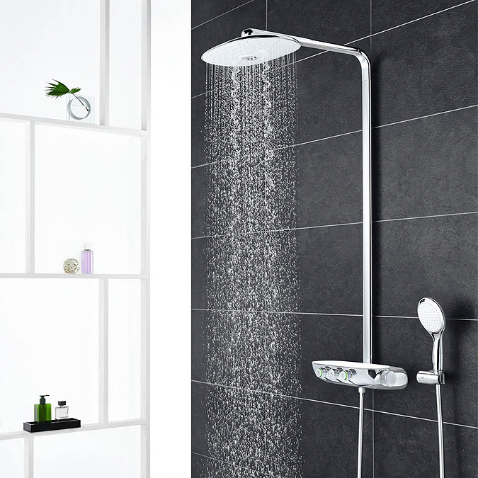 Grohe Rainshower SmartControl 360 DUO Shower System - Moon White - 26250LS0 Large Image