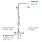 Grohe Rainshower System 210 Thermostatic Shower System - 27032001  In Bathroom Large Image