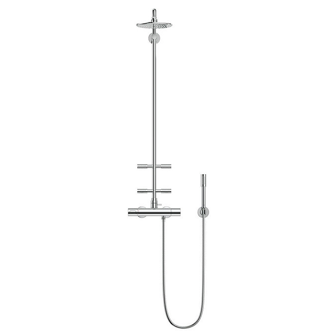 Grohe Rainshower System 210 Thermostatic Shower System with Body Jets - 27374000 Profile Large Imag