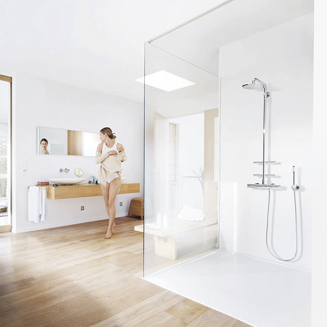 Grohe Rainshower System 210 Thermostatic Shower System with Body Jets - 27374000 additional Large I