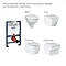 Grohe Rapid SL 0.82m 3 in 1 Set Low Noise Support Frame for Wall Hung WC - 38773000  Feature Large Image