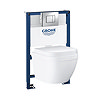 Grohe Rapid SL 0.82m Frame / Euro Compact Rimless Complete WC 5 in 1 Pack Large Image