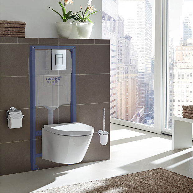 Grohe Rapid SL 0.98m 3 in 1 Set Support Frame for Wall Hung WC - 118152  Profile Large Image