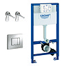 Grohe Rapid SL 0.98m 3 in 1 Set Support Frame for Wall Hung WC - 118152