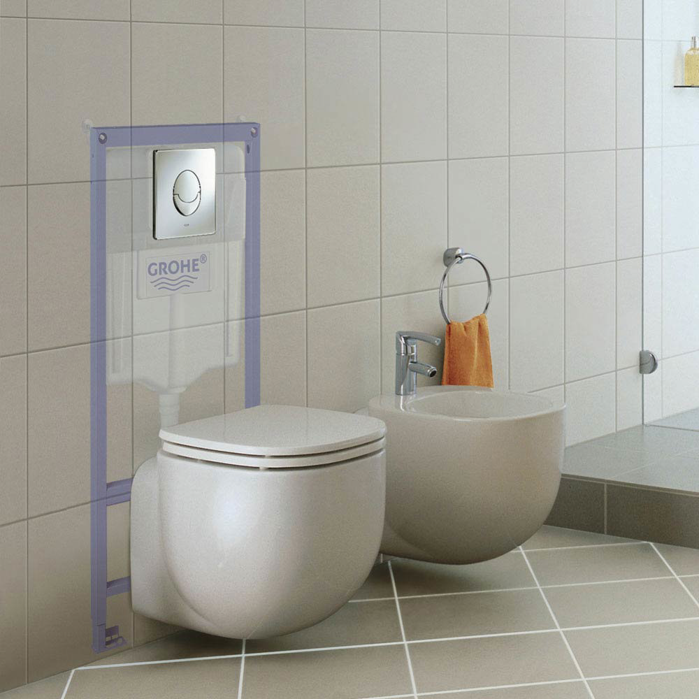 Grohe Rapid SL 1 13m Low Noise 3 In 1 Set Support Frame For Wall Hung