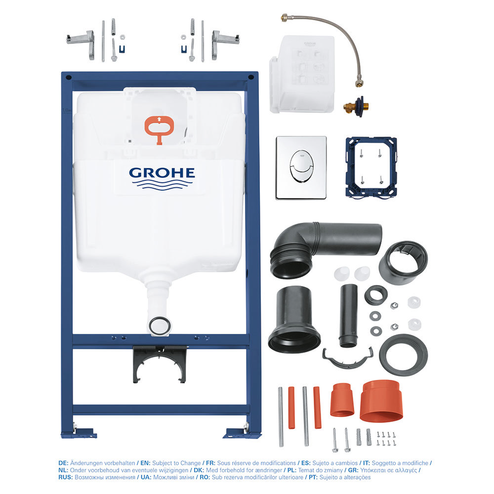 Grohe Rapid SL 1 13m Low Noise 3 In 1 Set Support Frame For Wall Hung WC 38721001