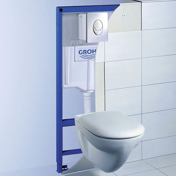 Grohe Rapid SL 1.13m Support Frame for Wall Hung WC - 38528001  In Bathroom Large Image