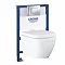 Grohe Rapid SL 0.82m Frame / Euro Rimless Complete WC 5 in 1 Pack Large Image