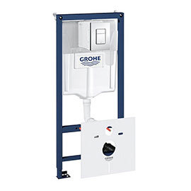 Grohe Rapid SL Fresh 1.13m 4 in 1 Set Low Noise Support Frame for Wall Hung WC - 38827000 Medium Ima