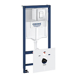 Grohe Rapid SL Fresh 1.13m 4 in 1 Set Low Noise Support Frame for Wall Hung WC - 38827000 Large Imag