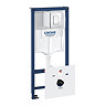 Grohe Rapid SL Fresh 1.13m 4 in 1 Set Low Noise Support Frame for Wall Hung WC - 38827000 Large Imag