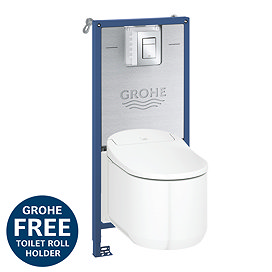 Grohe Rapid SLX 1.13m Frame / Sensia Arena Smart Complete WC 5 in 1 Pack