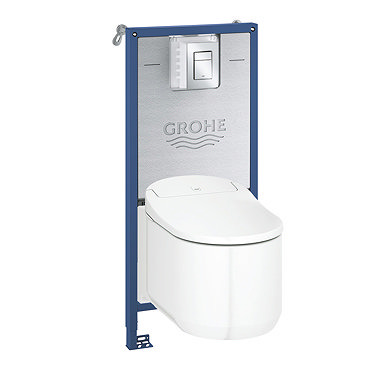 Grohe Rapid SLX 1.13m Frame / Sensia Arena Smart Complete WC 5 in 1 Pack + FREE QUICKFIX TOILET ROLL HOLDER