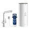 Grohe Red 2.0 Duo Instant Boiling Water Kitchen Tap and L Size Boiler - Chrome - 30340001 Large Imag
